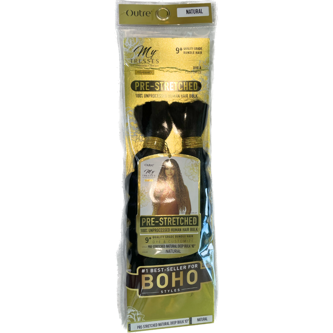 My Tresses Unprocessed Human Hair Braids Boho Deep Bulk 10"