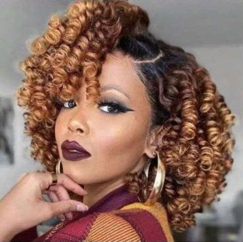 Jamaican Bounce Crotchet Hair, Wand Curl 8"