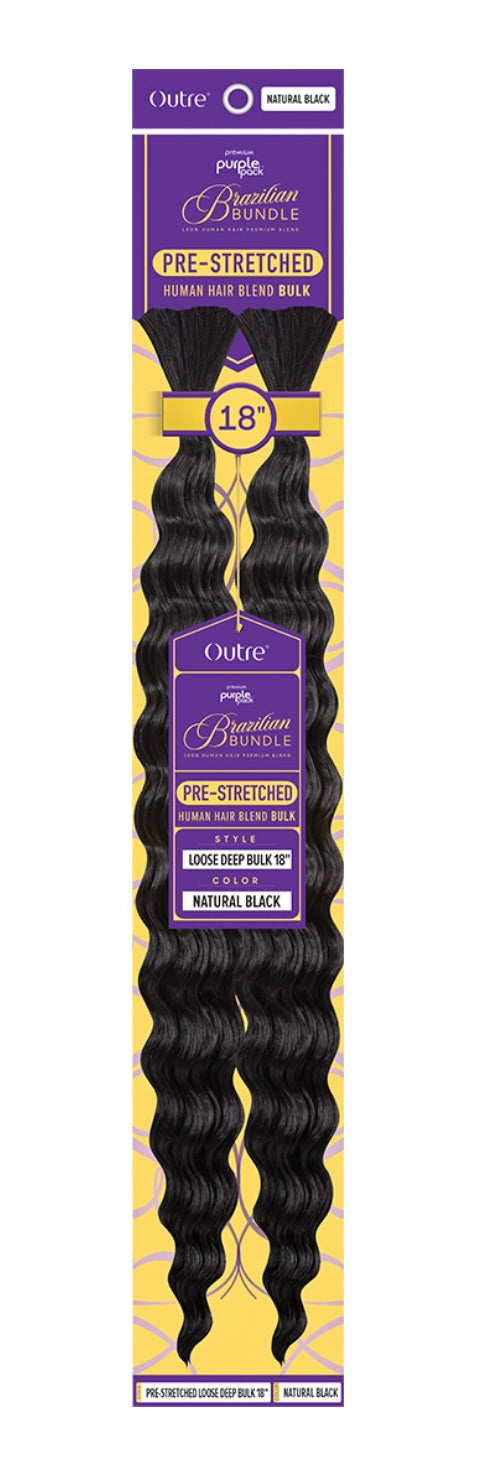 Outre Human Hair Blend Braids Boho Deep Bulk 18"