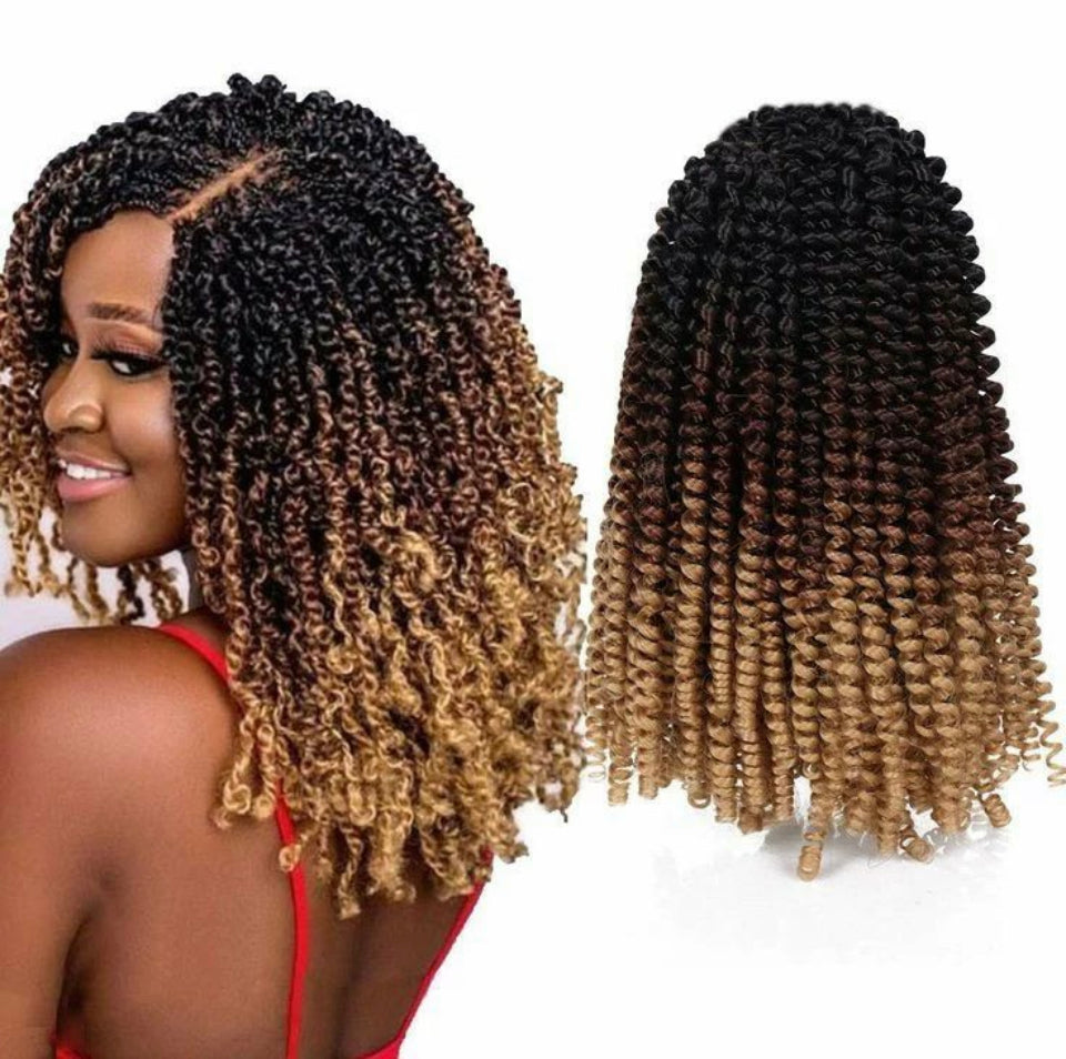 Spring Twist Crochet Hair 8inch