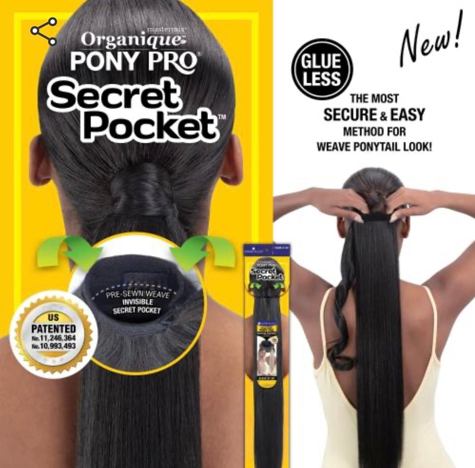 Secret Pocket Breezy Wave Ponytail 26”