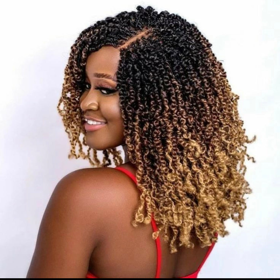 Spring Twist Crochet Hair 8inch