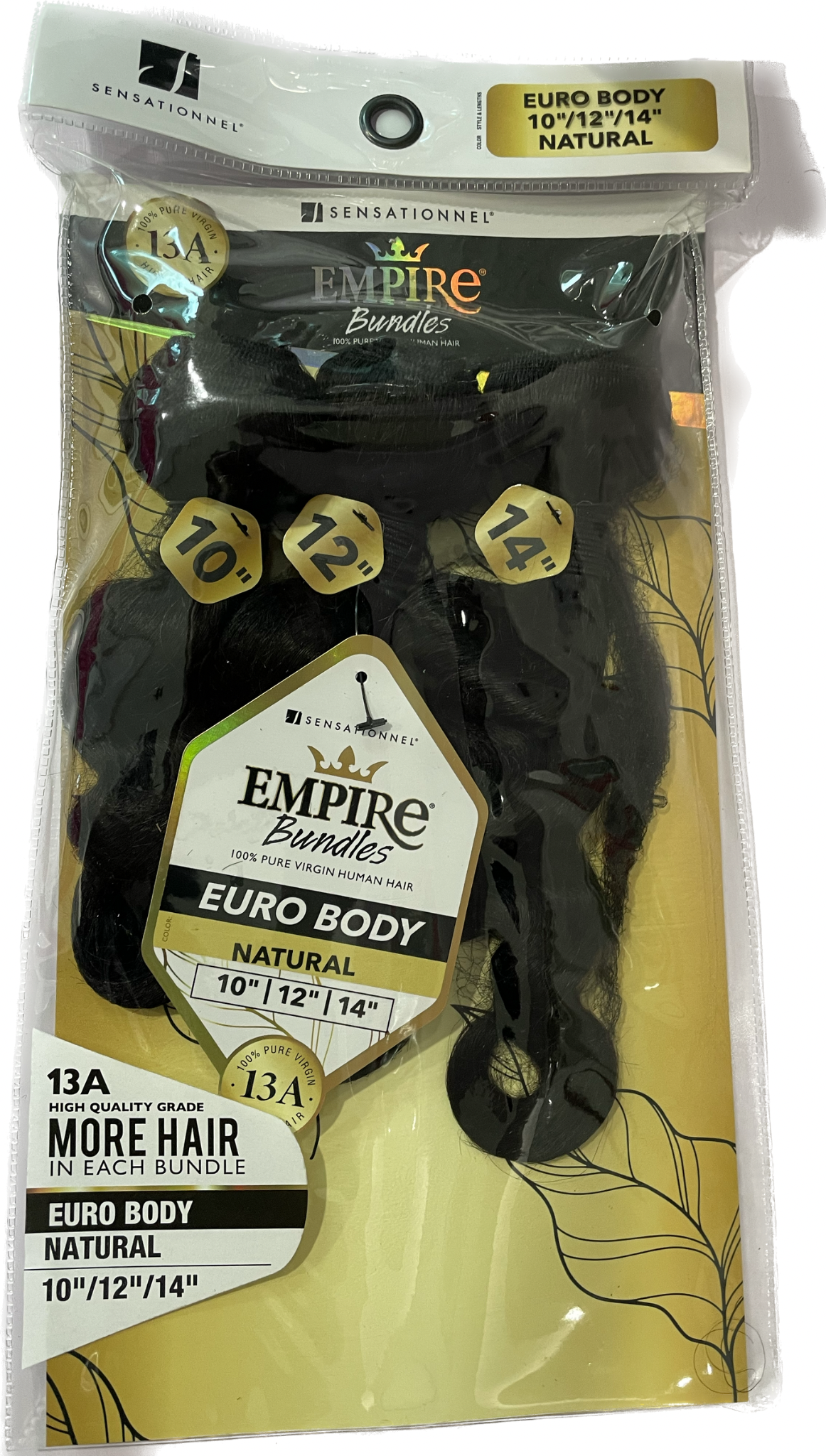 Sensationnel Virgin Human Hair Weave Empire Bundles 3X Multi Pack Euro Body