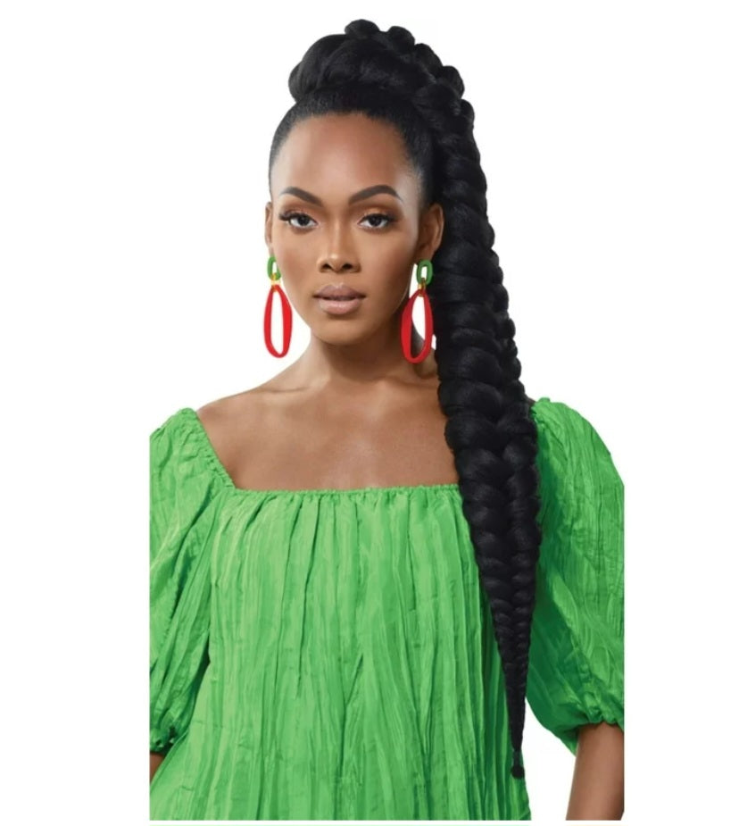 Outre Braids X-Pression Kanekalon 3X Pre Stretched Ultra Braid 52" 1B