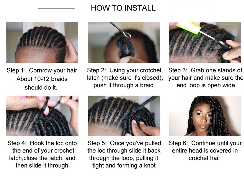 Spring Twist Crochet Hair 8inch