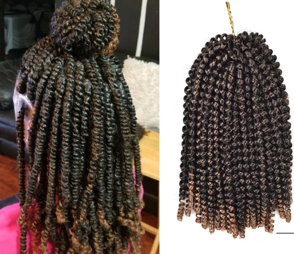 Spring Twist Crochet Hair 8inch