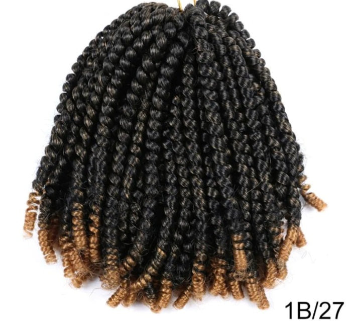 Spring Twist Crochet Hair 8inch