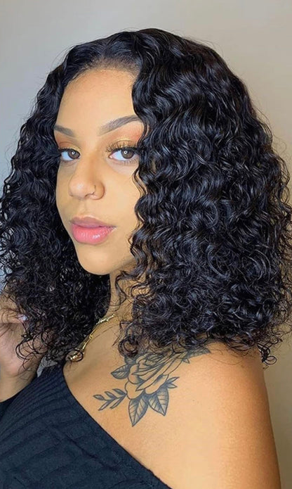 12” Deep Wave 13x4 Lace Closure Wig