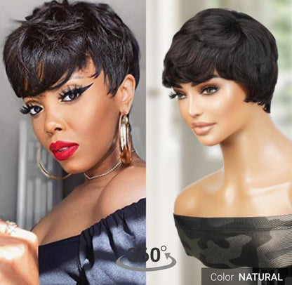 Pixie Cut Human Hair Wig