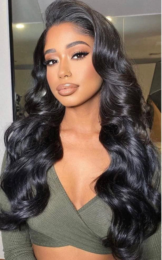 26 inch Body Wave Human Hair Wig, 180% Density, 13x6 HD Lace Frontal
