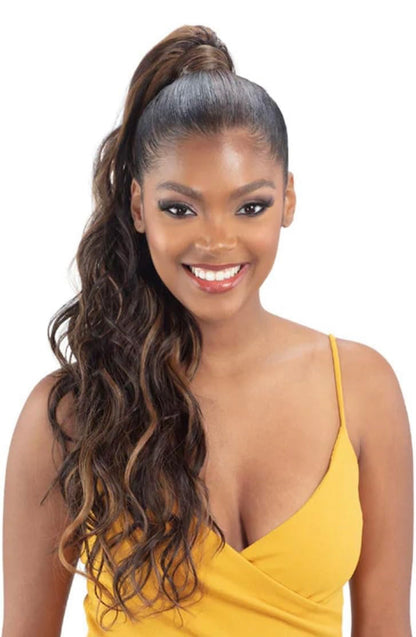 Secret Pocket Loose Wave Ponytail 26” 1B