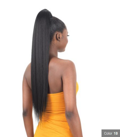 Secret Pocket Sleek Straight Ponytail 26" 1B