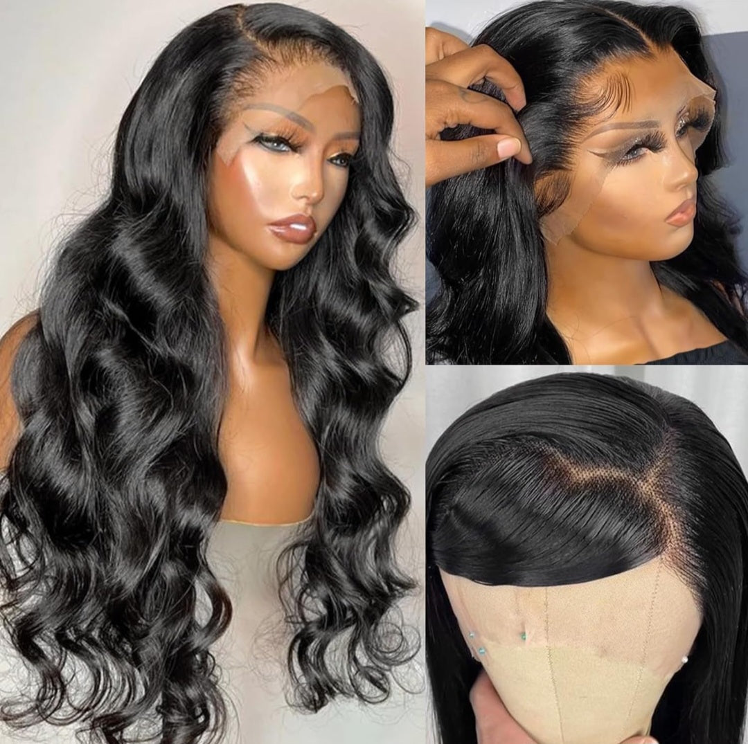 22 Inch Body Wave Human Hair Wig 13x4 HD Transparent Lace Front